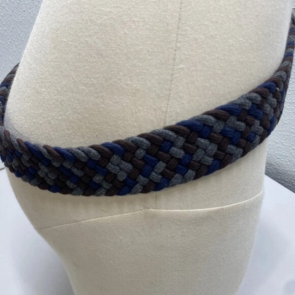 NEW BRAX Men's Haka Woven Multicolor Belt Size S (32-33) Blue/Grey/Brown - Picture 9 of 15